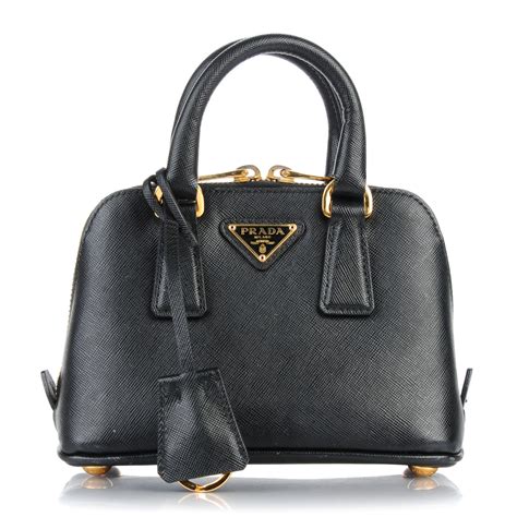 prada saffiano lux mini promenade tote nero black|Prada saffiano lux tote small.